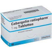Cabergolin-ratiopharm 1mg Tabletten (40 Stück) im Preisvergleich